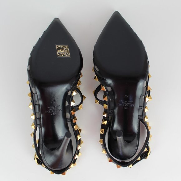 NEW VALENTINO GARAVANI Rockstud Leather Pumps - Picture 14 of 16